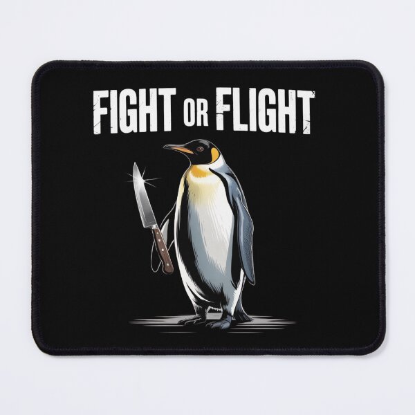 Item preview, Fight or Flight Meme Penguin designed and sold by teevoxx.