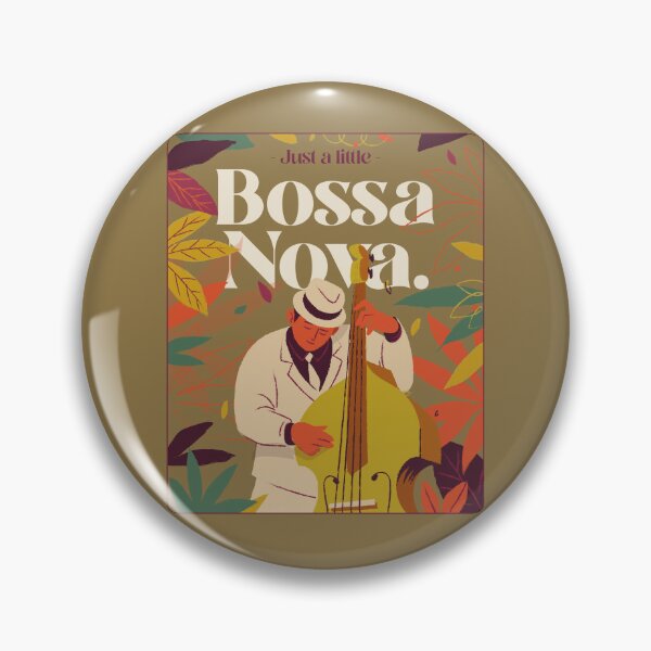 Item preview, Just a Little Bossa Nova – Colorful Bass Vibes designed and sold by Novel Works Studio.