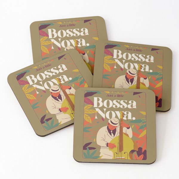 Item preview, Just a Little Bossa Nova – Colorful Bass Vibes designed and sold by Novel Works Studio.