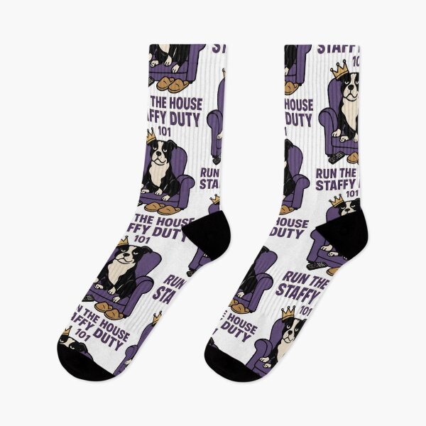 Item preview, Staffy Duty 101 Run the House Funny Terrier Design designed and sold by BestFriendTees.