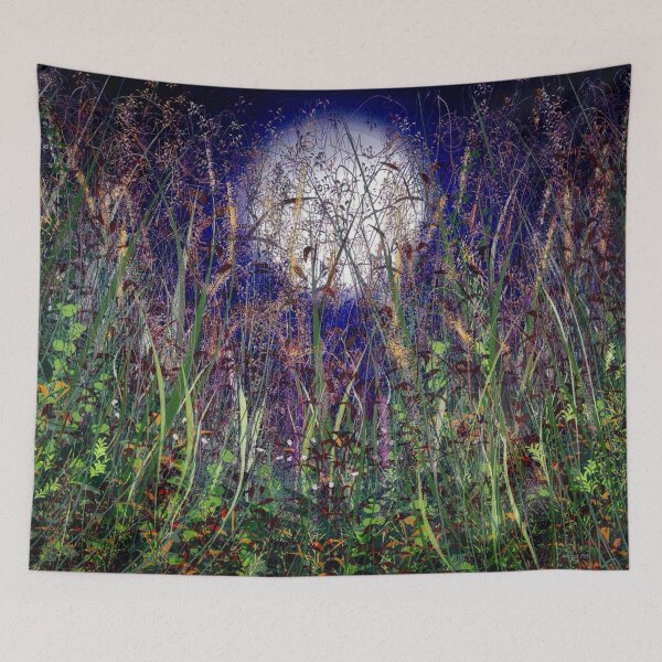 Item preview, Moonlit Meadow Blooms  Midnight Digital Painting designed and sold by Rocky Mountain Artistry.