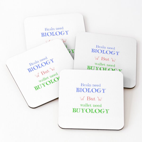 Item preview, Copy of Brains Need Biology, Wallets Need Buyology – Funny Quote Design designed and sold by Hamadamedo.