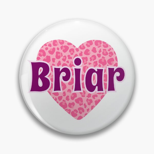 Item preview, Briar Name Pink Leopard Heart  designed and sold by Jeallan Designs.