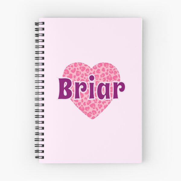 Item preview, Briar Name Pink Leopard Heart  designed and sold by Jeallan Designs.