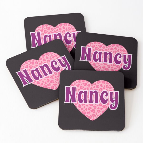 Item preview, Nancy Name Pink Leopard Heart  designed and sold by Jeallan Designs.