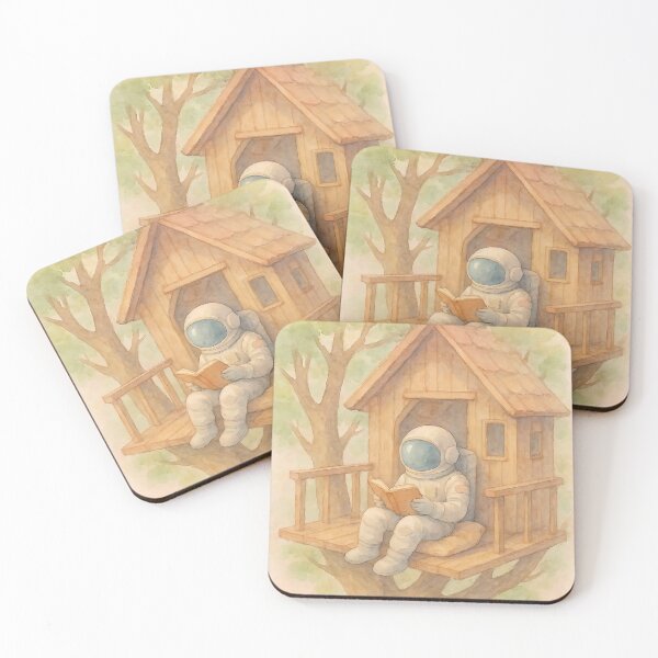 Item preview, Astronaut Reading in a Cozy Treehouse designed and sold by Magic Pencil Press.