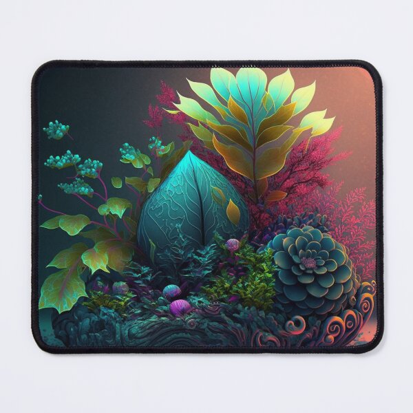 Item preview, Enchanted Bioluminescent Fantasy Garden Art designed and sold by Apex Designs.