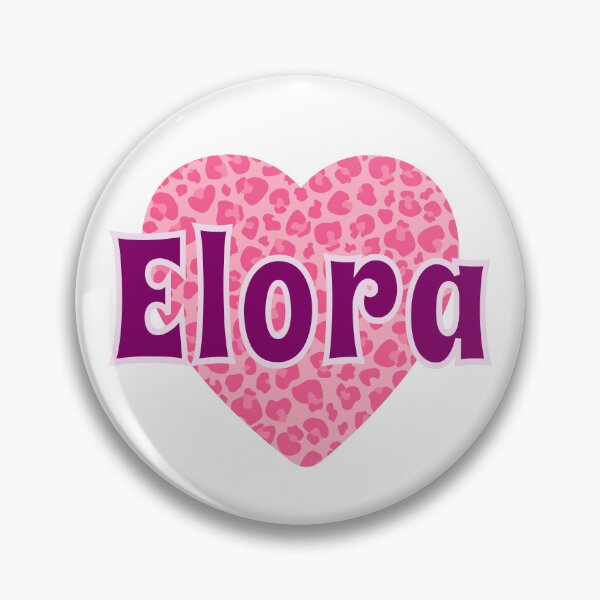 Item preview, Elora Name Pink Leopard Heart  designed and sold by Jeallan Designs.