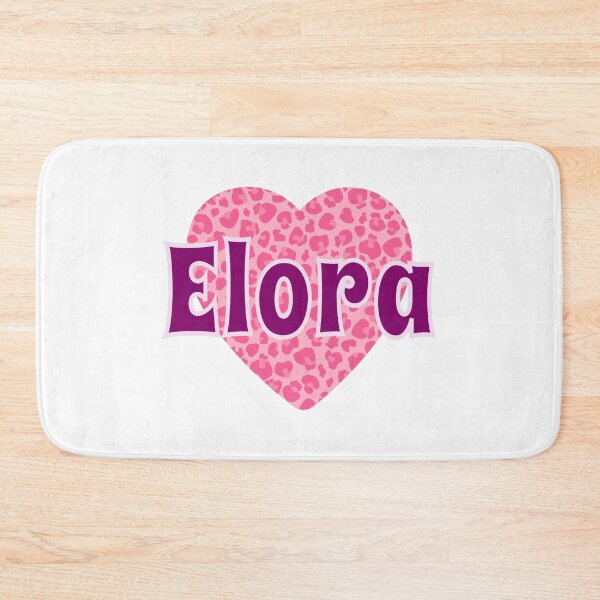 Item preview, Elora Name Pink Leopard Heart  designed and sold by Jeallan Designs.