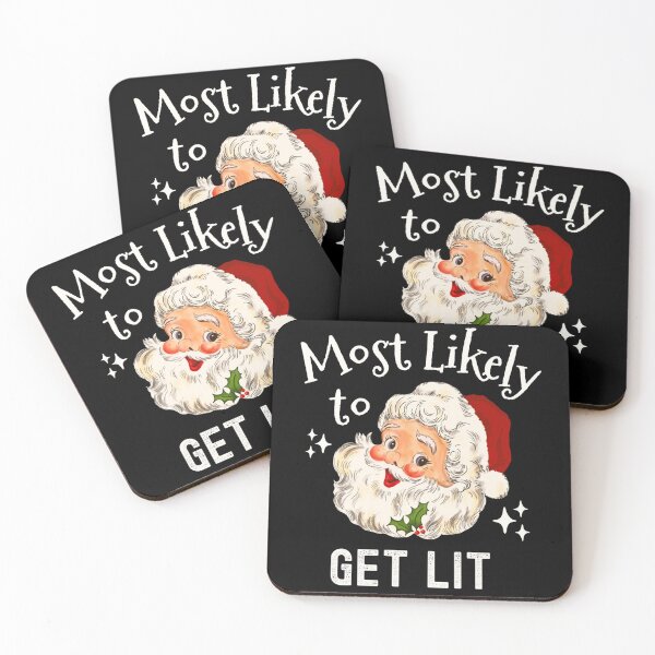 Item preview, Christmas Funny Drinking Cute Santa Face Holiday designed and sold by louisshanebl.