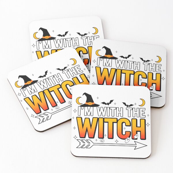 Item preview, I’m With The Witch – Funny Halloween Quote designed and sold by Teetreasure2.