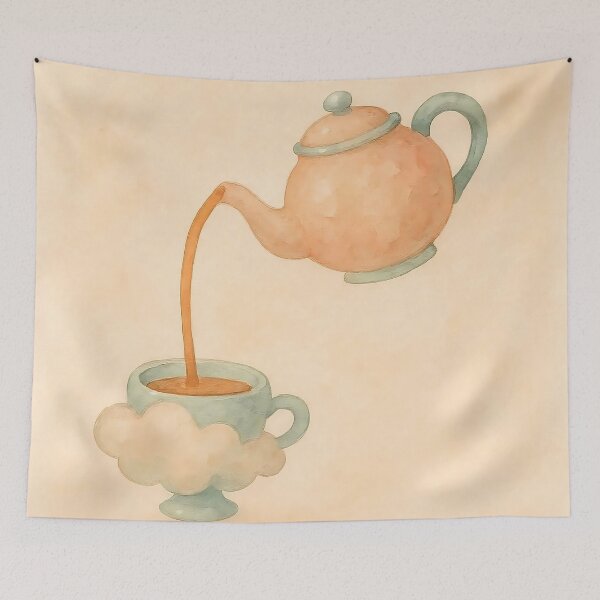 Item preview, Floating Teapot with Cloud Cup designed and sold by Magic Pencil Press.