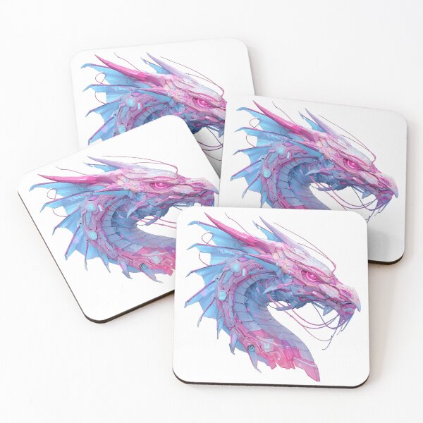 Item preview, Cyberpunk Dragon – Futuristic Neon Tech designed and sold by PrintDelightsDJ.