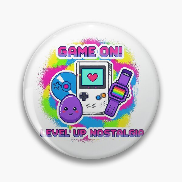 Item preview, Game On! Level Up Nostalgia 90s Y2K Pixel Gaming Sticker designed and sold by PinfluenceTick.