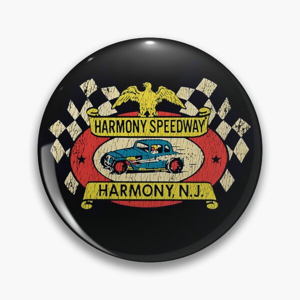 Item preview, Harmony Speedway, Warren County, New Jersey - gnarly, worn, aged print designed and sold by retropetrol.
