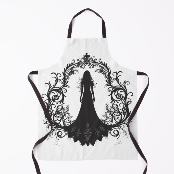 Item preview, Gothic Lady Silhouette Ornament designed and sold by AlexLineArt.