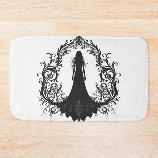 Item preview, Gothic Lady Silhouette Ornament designed and sold by AlexLineArt.