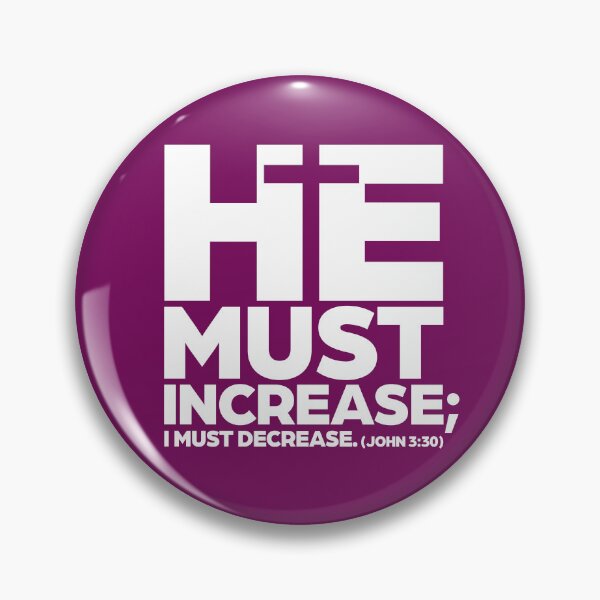 Item preview, He Must Increase (White) designed and sold by Strong Tee.