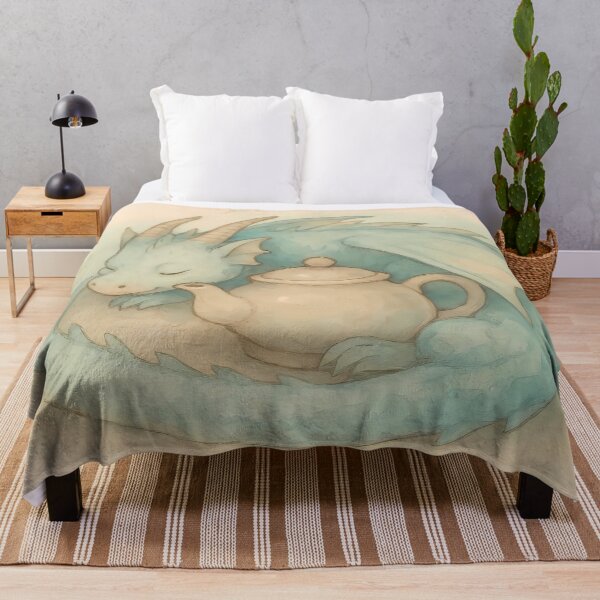 Item preview, Sleeping Dragon with Teapot / Dragón Durmiendo con Tetera designed and sold by Magic Pencil Press.