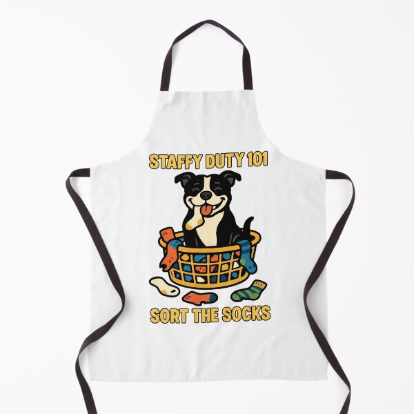 Item preview, Staffy Duty 101 Sort the Socks Funny Laundry Design designed and sold by BestFriendTees.