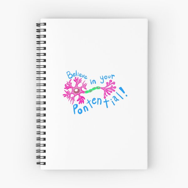 Item preview, Neuron Anatomy Graphic: Believe in your potential! designed and sold by brains-and-brushes.