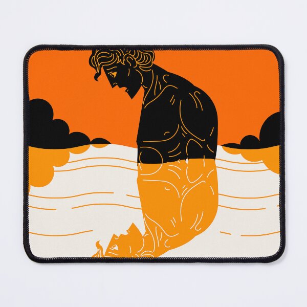 Item preview, greek mythology Narcissus watching his reflex in water designed and sold by matintheworld ( delcarmat ).