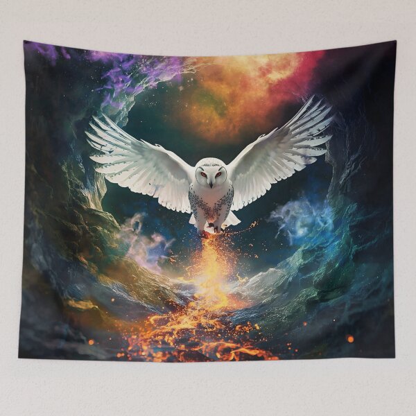 Item preview, Mystical white owl designed and sold by clarazen.