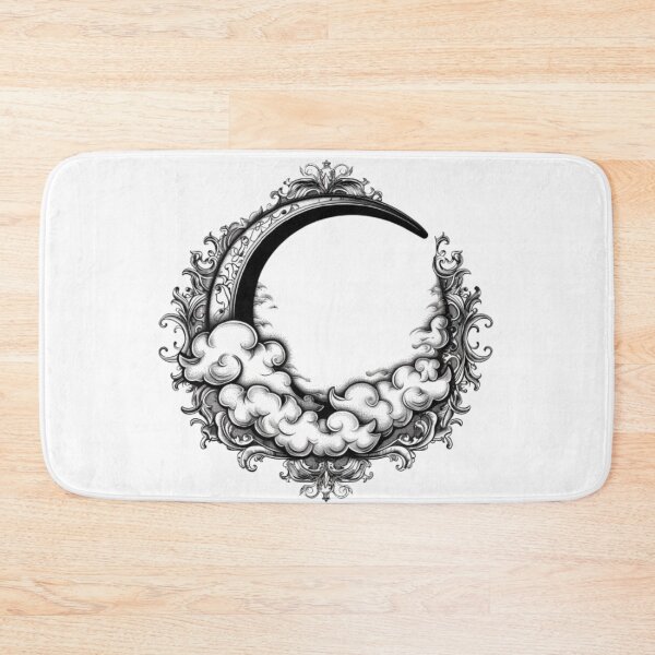 Item preview, Gothic Crescent Moon Ornament designed and sold by AlexLineArt.