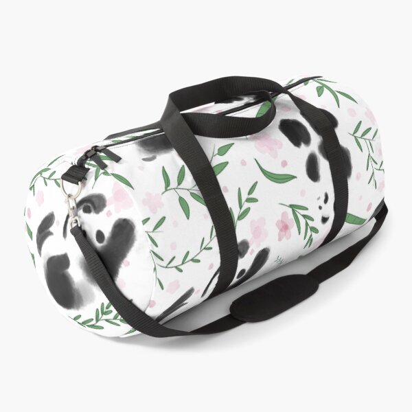 Item preview, Pandas Tumbling in Leaves in White designed and sold by DayDesigns2025.