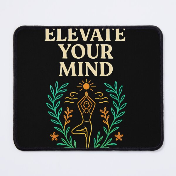 Item preview, Elevate Your Mind – Yoga Meditation Affirmation Design designed and sold by TTM Inspirational.