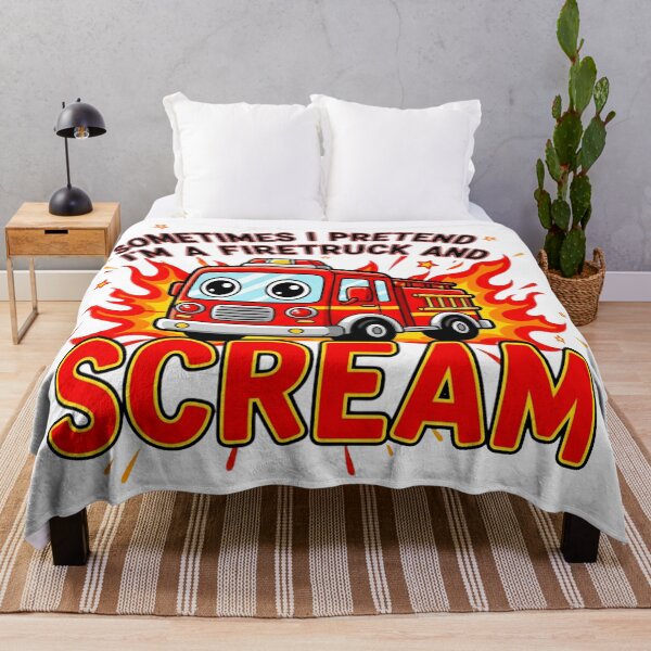 Item preview, Sometimes I Pretend I’m a Fire Truck and Scream | Funny Meme Quote designed and sold by Teetreasure2.