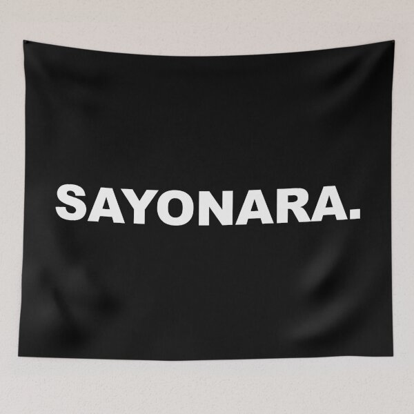 Item preview, Sayonara. - Minimalist Typography Design designed and sold by CurlyDude.