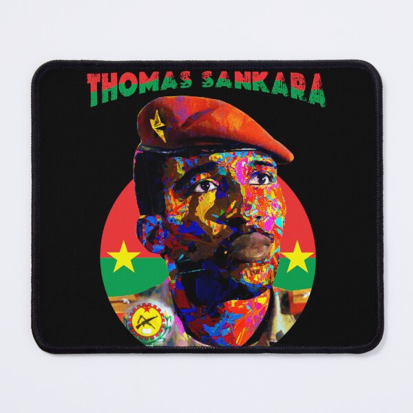 Item preview, Thomas Sankara  colorful pop art portrait - Burkina Faso leader designed and sold by Youngkev-arts.