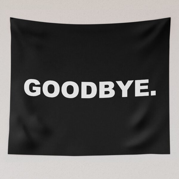 Item preview, Goodbye. - Minimalist Typography Design designed and sold by CurlyDude.