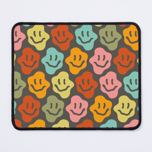 Item preview, Happy Smile Distorted Retro Groovy Face Pattern designed and sold by Farissa Designs.