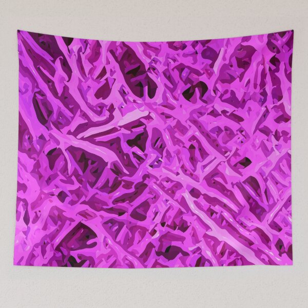 Item preview, Dendritic purple grass abstract designed and sold by stevepaint.