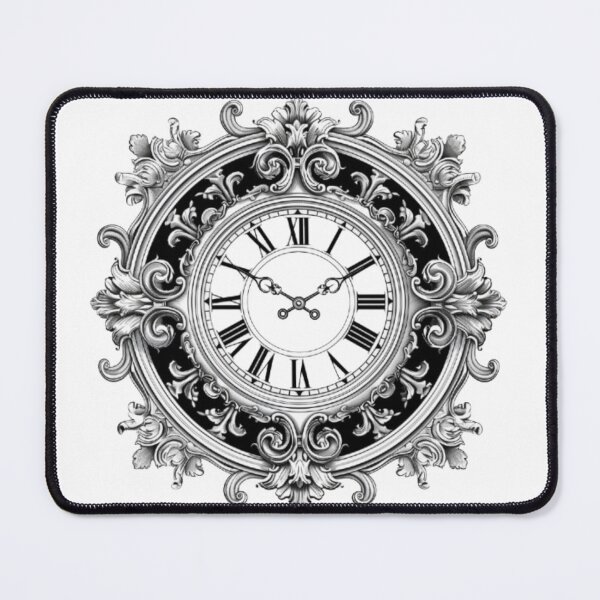 Item preview, Gothic Ornamental Clock designed and sold by AlexLineArt.