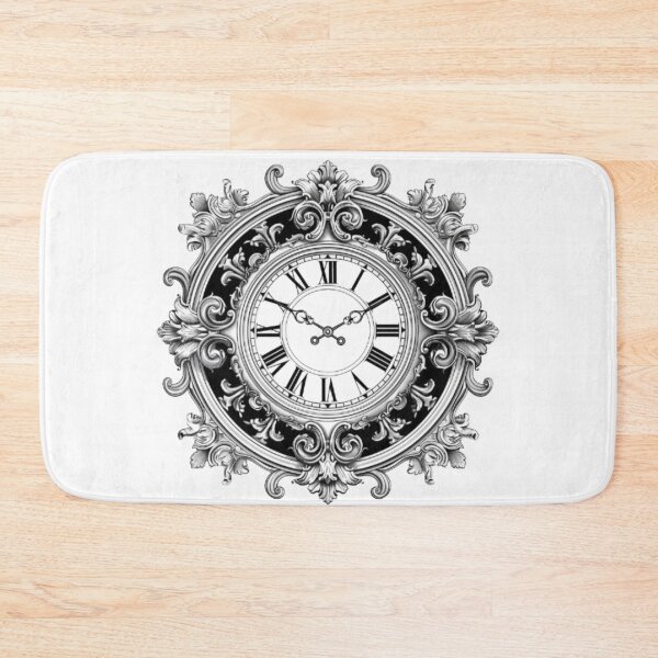 Item preview, Gothic Ornamental Clock designed and sold by AlexLineArt.