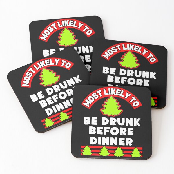 Item preview, Christmas ugly xmas most likely to be drunk before dinner designed and sold by louisshanebl.