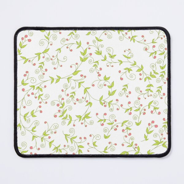 Item preview, Spring Vines – Elegant Green and Pink Pattern designed and sold by AlisaArtDecor.