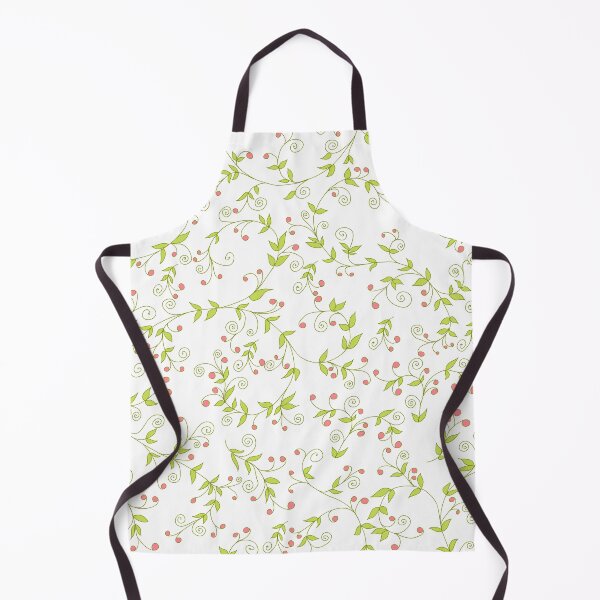 Item preview, Spring Vines – Elegant Green and Pink Pattern designed and sold by AlisaArtDecor.
