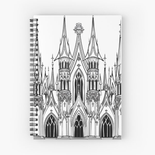 Item preview, Gothic Castle Ornament designed and sold by AlexLineArt.