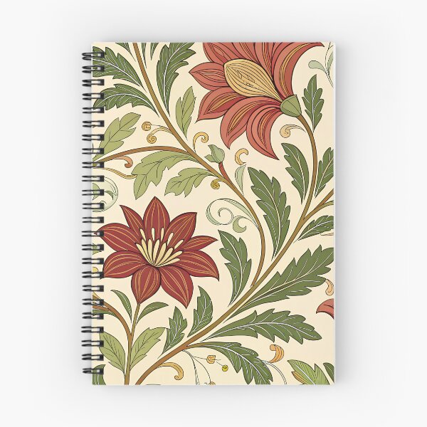 Item preview, William Morris Inspired Floral Pattern – Seamless Botanical Design with Earthy Tones designed and sold by VividOrganica.