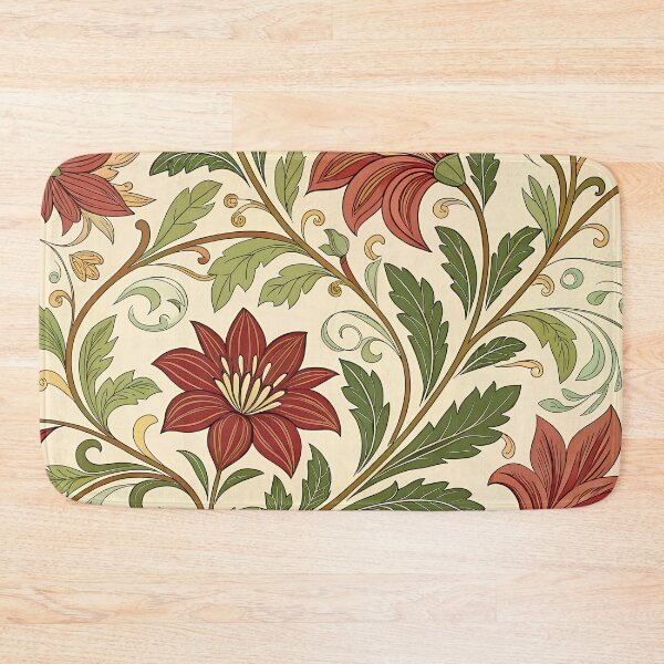 Item preview, William Morris Inspired Floral Pattern – Seamless Botanical Design with Earthy Tones designed and sold by VividOrganica.