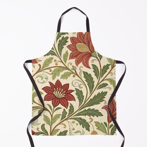 Item preview, William Morris Inspired Floral Pattern – Seamless Botanical Design with Earthy Tones designed and sold by VividOrganica.