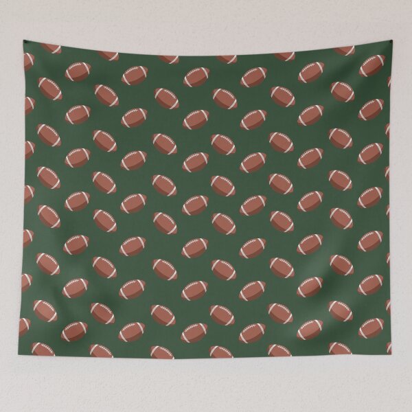 Item preview, Footballs on Dark Green  designed and sold by KSimpson838.