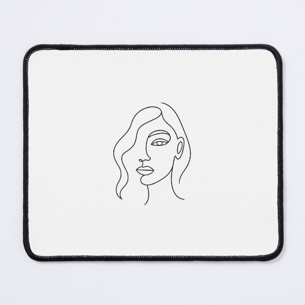 Item preview, Minimalist Line Art Woman Face – Modern Abstract Design designed and sold by Meow-WoofDesign.