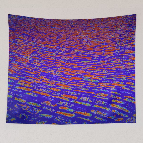 Item preview, Hot blue and red Cobbles designed and sold by stevepaint.