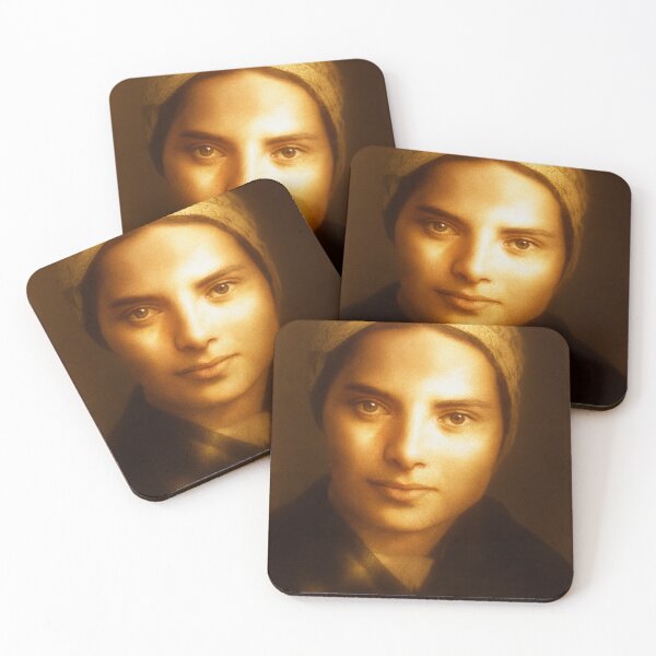 Item preview, Colorized St Bernadette Photo designed and sold by LivingWellness.