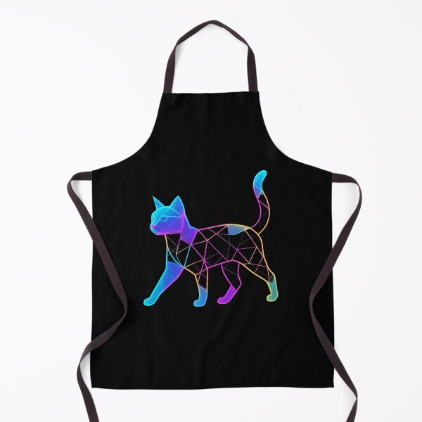 Item preview, Geometric neon cat modern designed and sold by Darklibra.